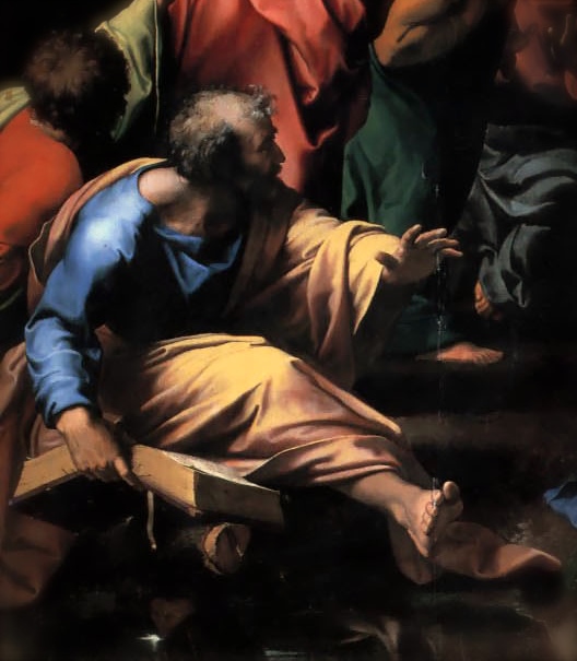 Detail from Raphael, "The Transfiguration"