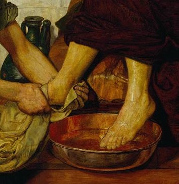 Detail from Ford Madox Brown, "Jesus Washing Peter's Feet", Tate Online