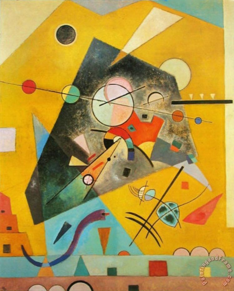 Silent Harmony Painting by Wassily Kandinsky; Silent Harmony Art Print for sale